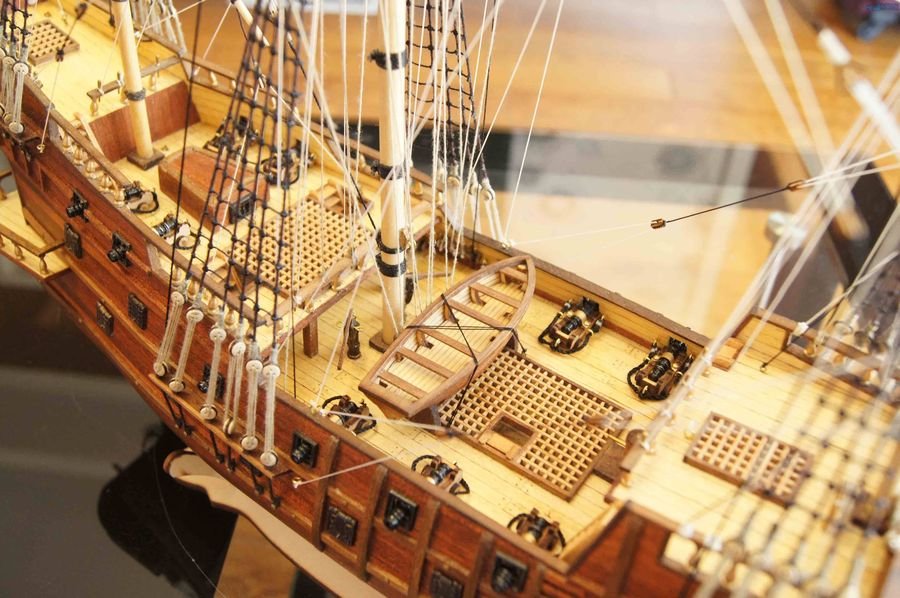Сборка моделей кораблей из пластика. Галеон Сан Франциско 2. Испанский Галеон 17 века палуба.